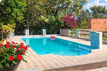 Piscina da Chácara Pôr do Sol